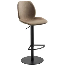 Wohnen Hocker<Material Mix Barstuhl in Beige & Schlamm - Vismarel