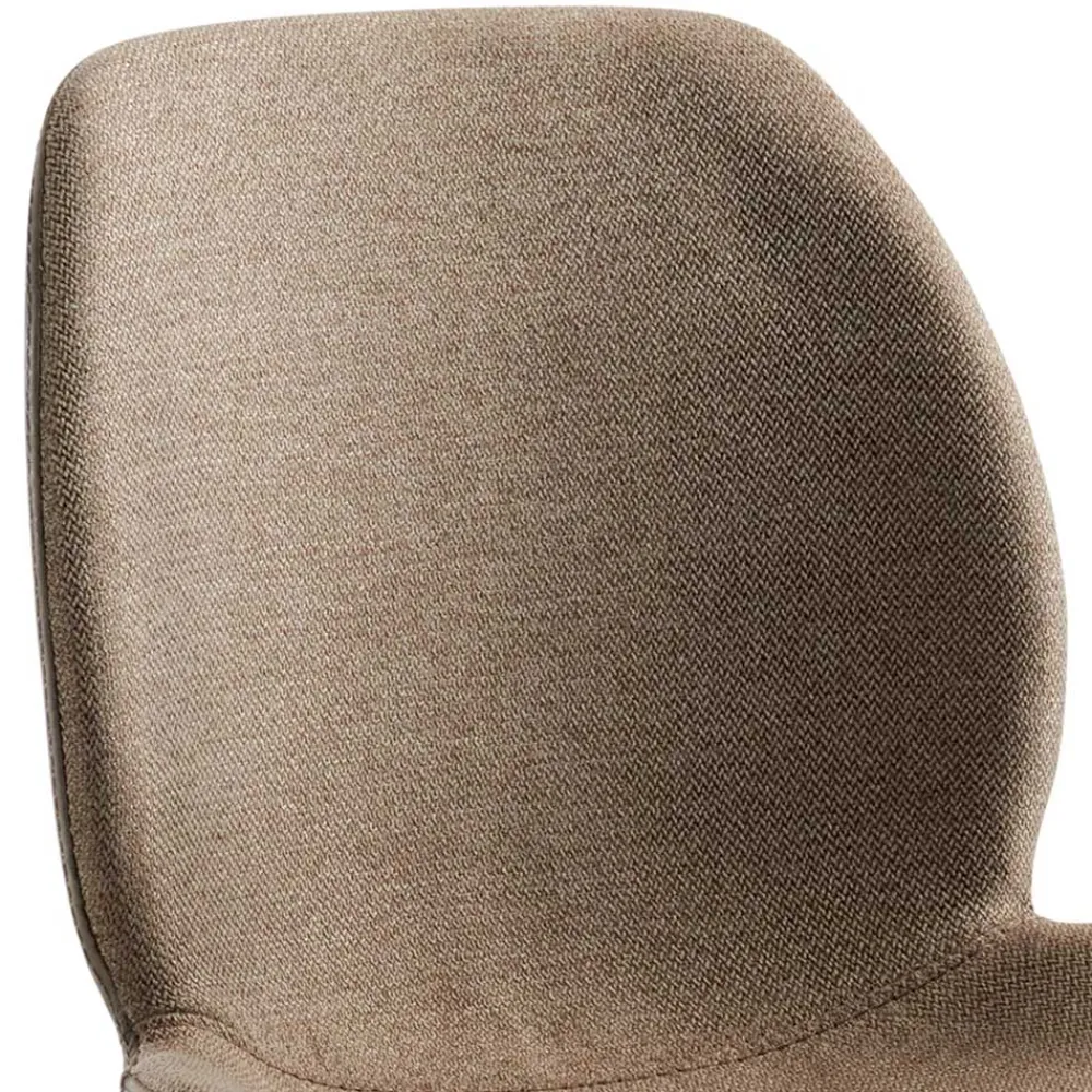 Wohnen Hocker<Material Mix Barstuhl in Beige & Schlamm - Vismarel