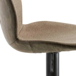 Wohnen Hocker<Material Mix Barstuhl in Beige & Schlamm - Vismarel