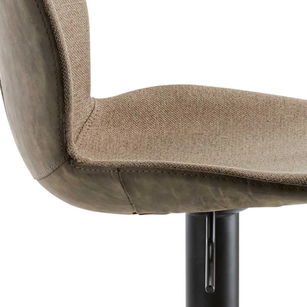 Wohnen Hocker<Material Mix Barstuhl in Beige & Schlamm - Vismarel