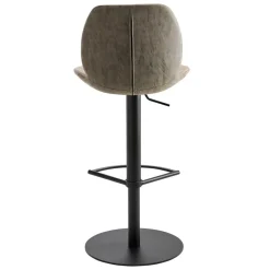 Wohnen Hocker<Material Mix Barstuhl in Beige & Schlamm - Vismarel