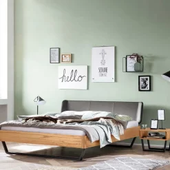 Wohnen Betten<Material Mix Doppelbett aus Wildbuche - Syolino