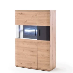 Wohnen Wohnwände<Möbel Wohnkombination Set - Vecenda (vierteilig)