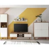 Wohnen Wohnwände<Möbel Wohnwand Kombi im Skandi Design - Cablos (vierteilig)