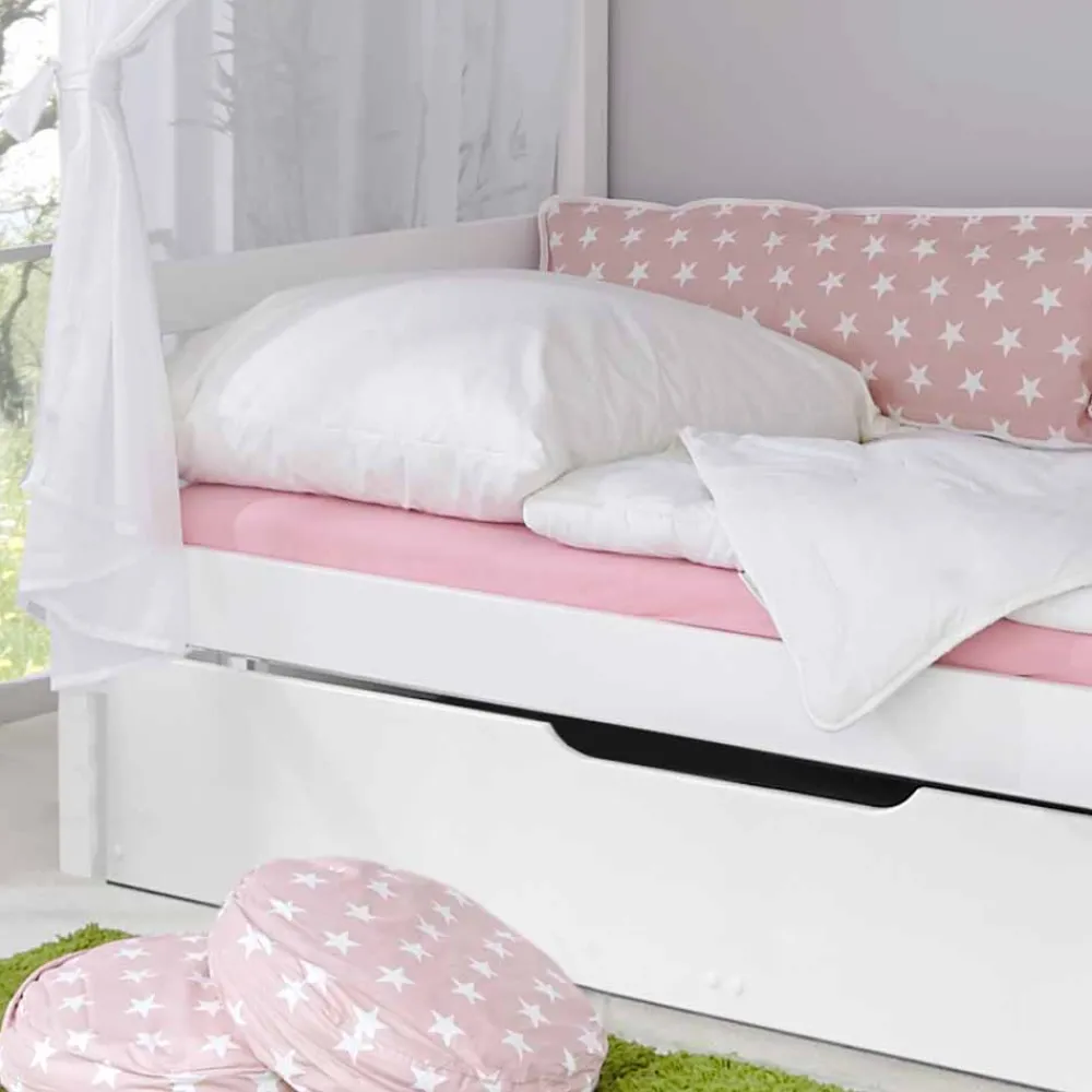 Wohnen Betten<Mädchen Himmelbett Sionara mit Ausziehbett