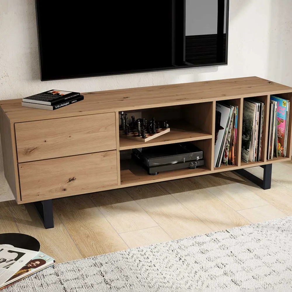 Wohnen Tv & Hifi-Möbel<Medien Element in Wildeiche Holzoptik - Priazena