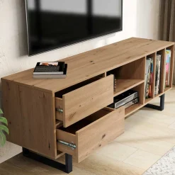 Wohnen Tv & Hifi-Möbel<Medien Element in Wildeiche Holzoptik - Priazena