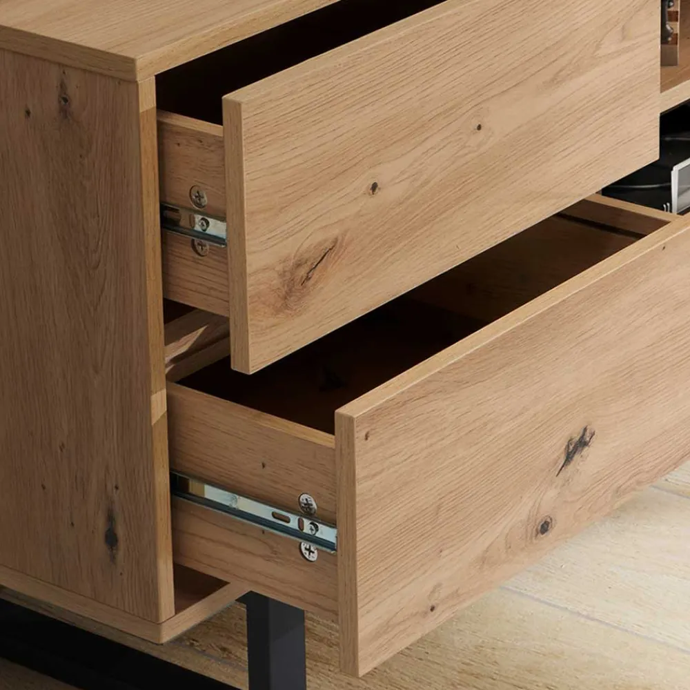 Wohnen Tv & Hifi-Möbel<Medien Element in Wildeiche Holzoptik - Priazena