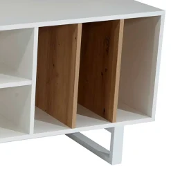 Wohnen Tv & Hifi-Möbel|Lowboards<Medien Unterschrank in Weiß & Wildeiche Dekor - Wallis