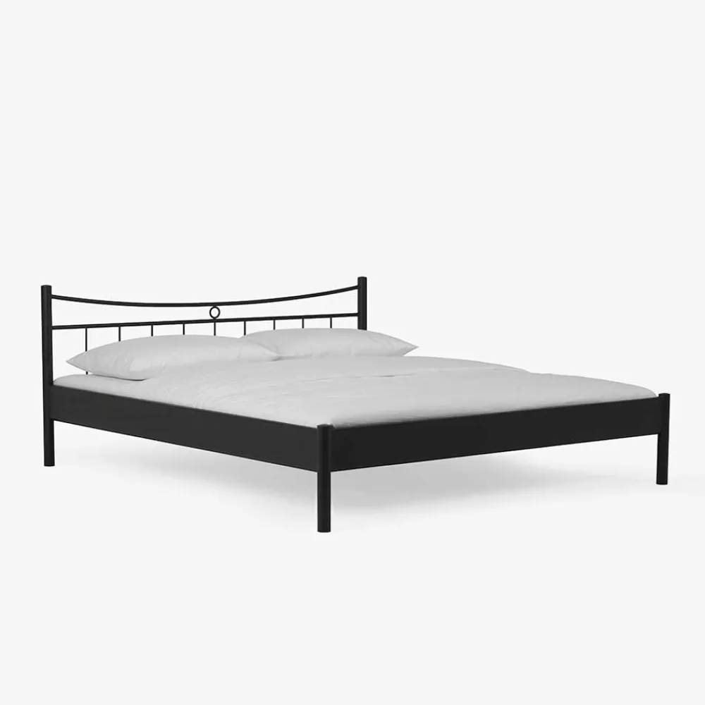 Wohnen Betten<Metall Bett Halfa in Schwarz
