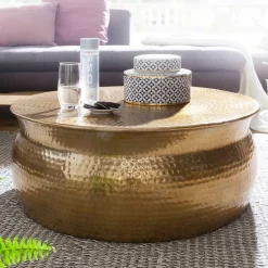 Wohnen Tische<Metall Design Sofatisch in Gold - Lucios