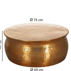 Wohnen Tische<Metall Design Sofatisch in Gold - Lucios