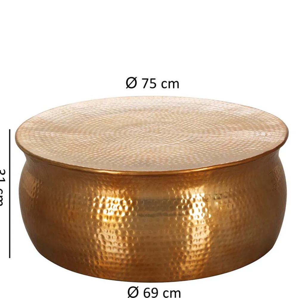 Wohnen Tische<Metall Design Sofatisch in Gold - Lucios