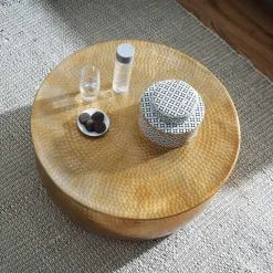 Wohnen Tische<Metall Design Sofatisch in Gold - Lucios