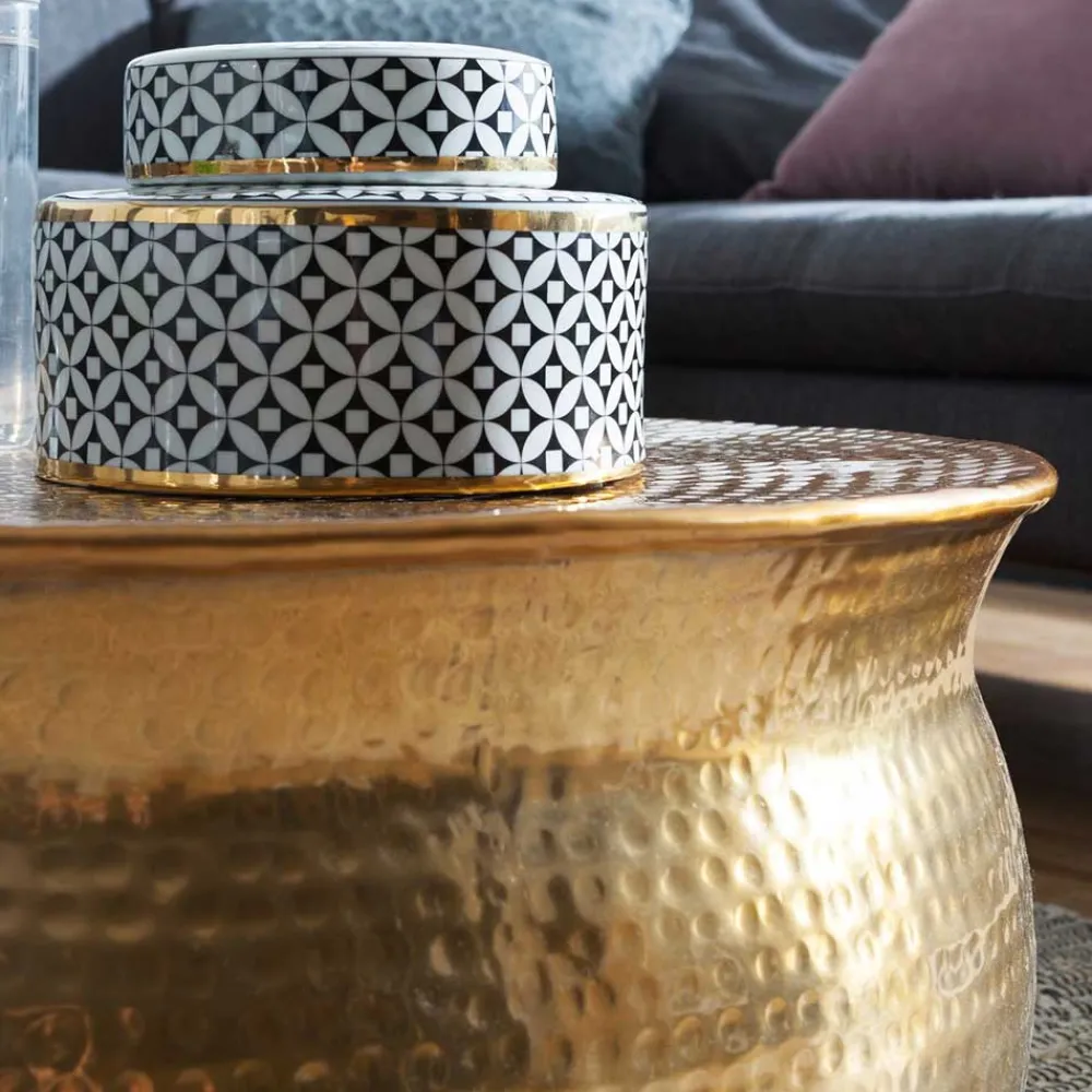 Wohnen Tische<Metall Design Sofatisch in Gold - Lucios