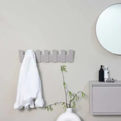 Wohnen Garderoben<Metall Designgarderobe in Taupe - Carnin