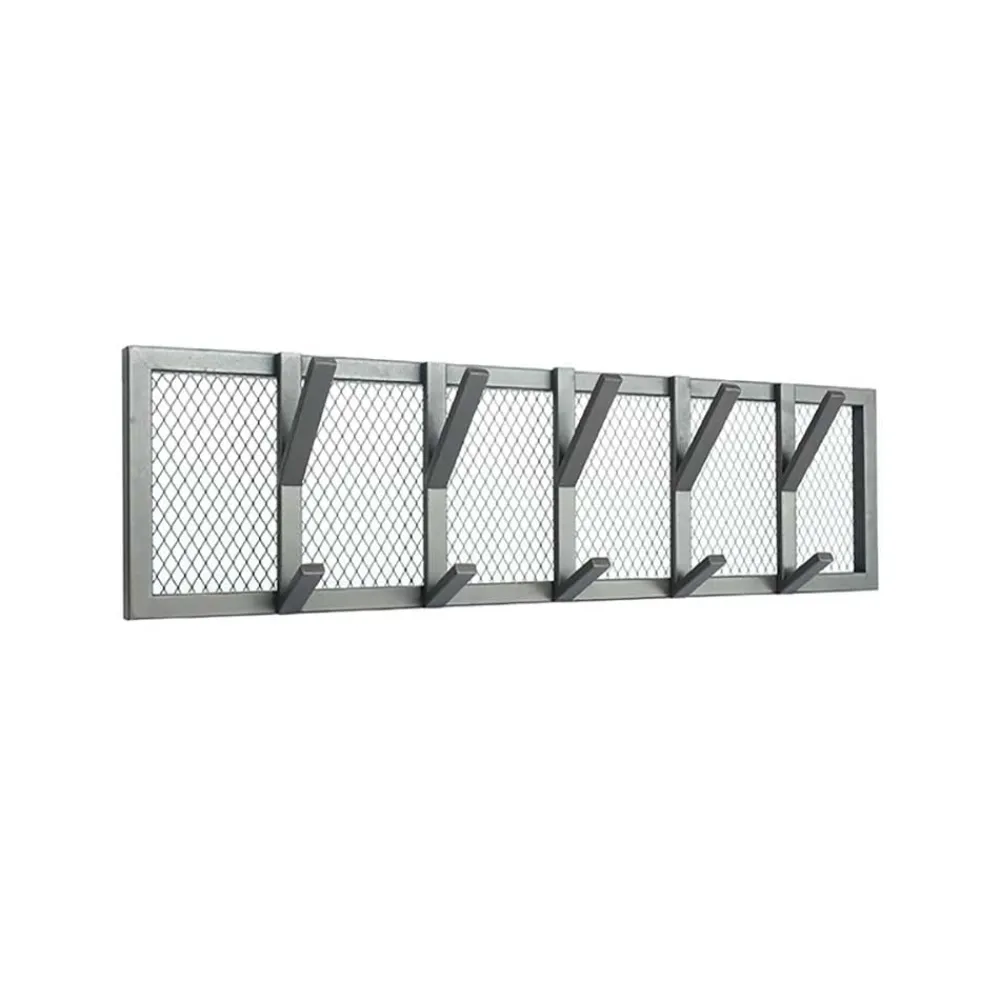 Wohnen Garderoben<Metall Gitter Hängegarderobe mit 5 Doppelhaken - Pig