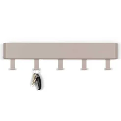 Wohnen Garderoben<Metall Hakenleiste Garderobe in Taupe - Plexino