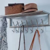 Wohnen Garderoben<Metall Hängegarderobe in Silber - Markos