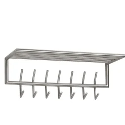 Wohnen Garderoben<Metall Hängegarderobe in Silber - Markos