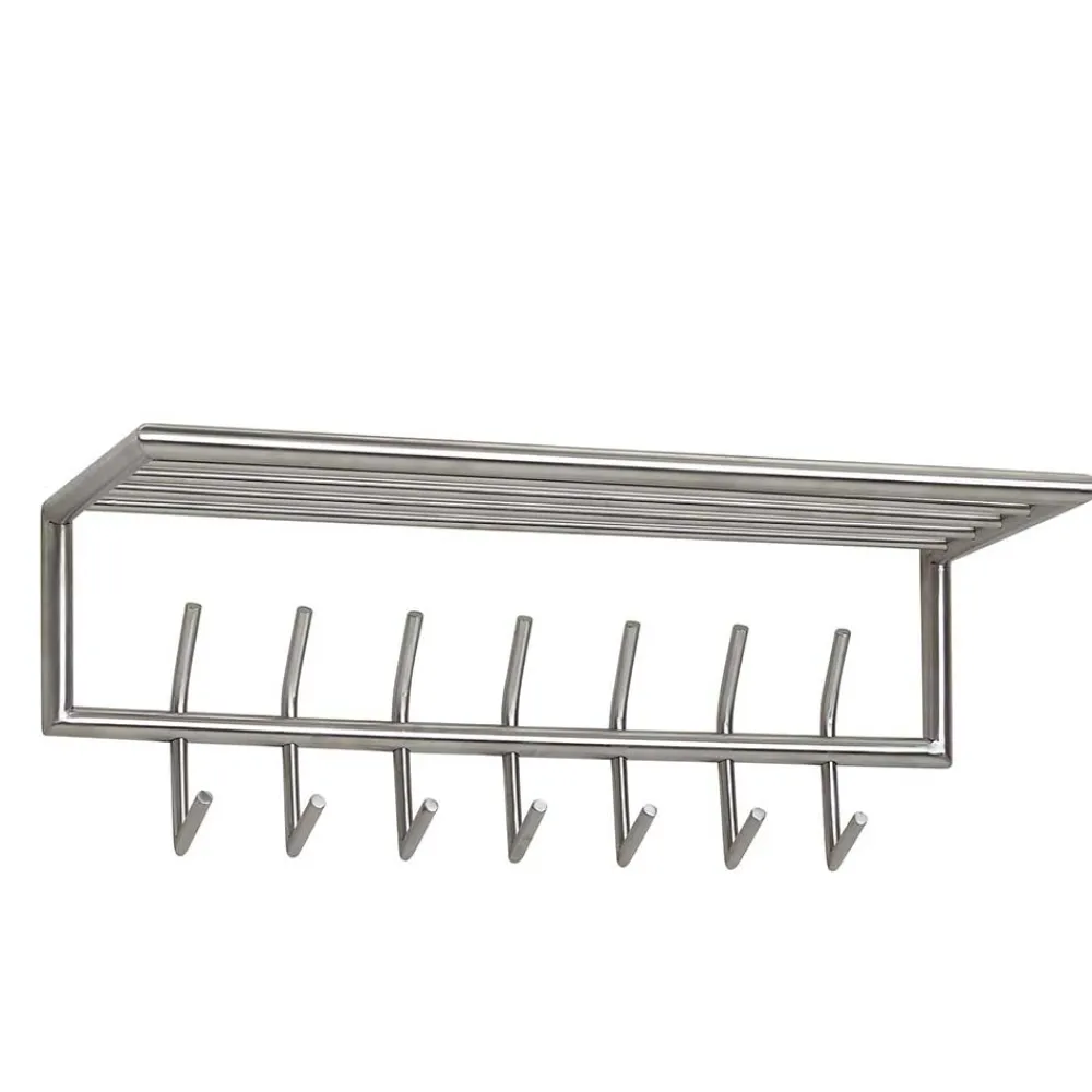 Wohnen Garderoben<Metall Hängegarderobe in Silber - Markos