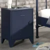 Wohnen Kommoden<Metall Nachtschrank in Blau - 1-türig - Nostalgic