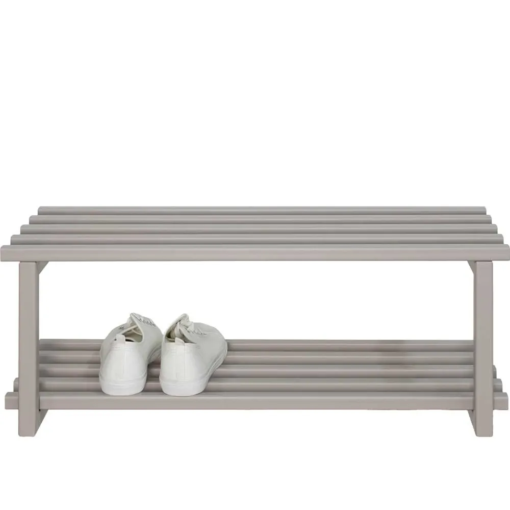 Wohnen Regale<Metall Schuhregal in Taupe - Verinaros
