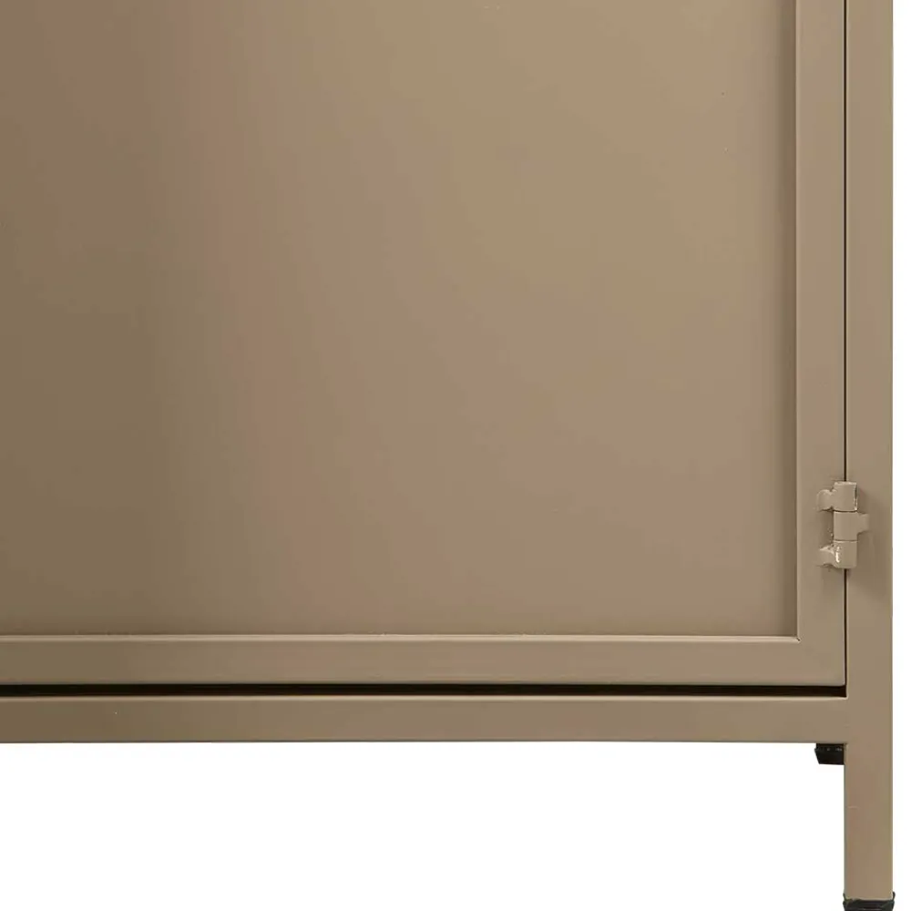 Wohnen Vitrinen<Metall Vitrinenschrank in Khaki - Gabadoza
