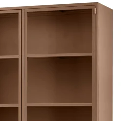 Wohnen Vitrinen<Metall Vitrinenschrank in Braun - Last