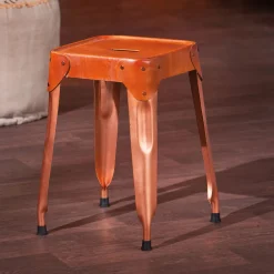 Wohnen Hocker<Metallhocker Ricana in Kupferfarben (4er Set)