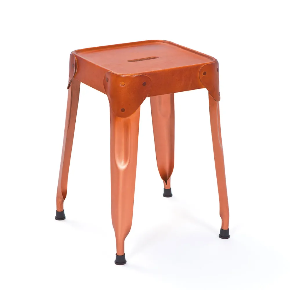 Wohnen Hocker<Metallhocker Ricana in Kupferfarben (4er Set)