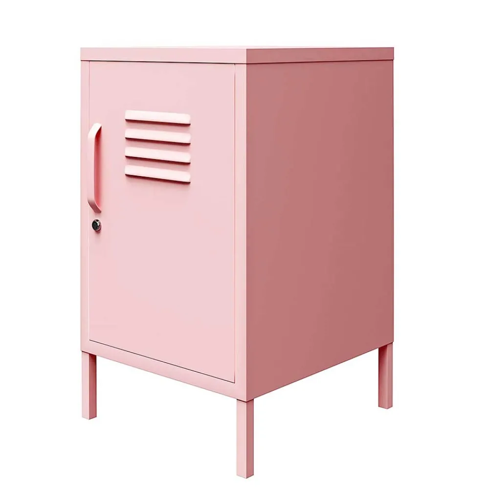 Wohnen Kommoden<Metall-Kommode mit Tür in Rosa - Asbell