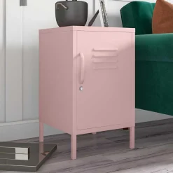 Wohnen Kommoden<Metall-Kommode mit Tür in Rosa - Asbell