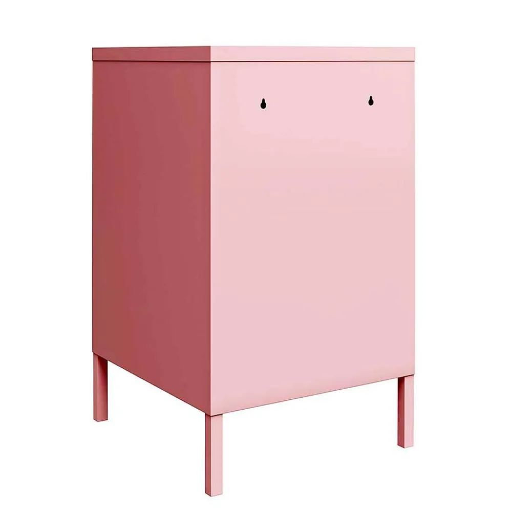 Wohnen Kommoden<Metall-Kommode mit Tür in Rosa - Asbell