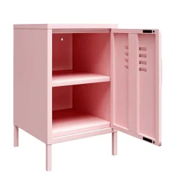 Wohnen Kommoden<Metall-Kommode mit Tür in Rosa - Asbell