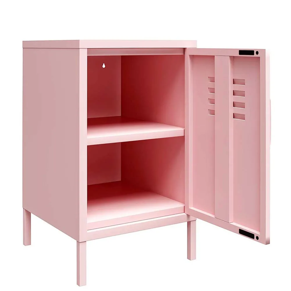 Wohnen Kommoden<Metall-Kommode mit Tür in Rosa - Asbell