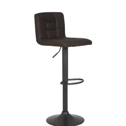 Wohnen Hocker<Microfaser Barstuhl in Schlammfarben - Cervasius (2er Set)