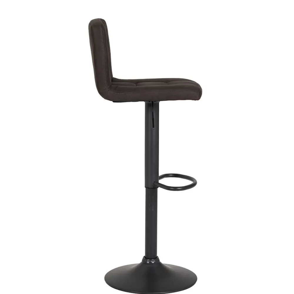 Wohnen Hocker<Microfaser Barstuhl in Schlammfarben - Cervasius (2er Set)