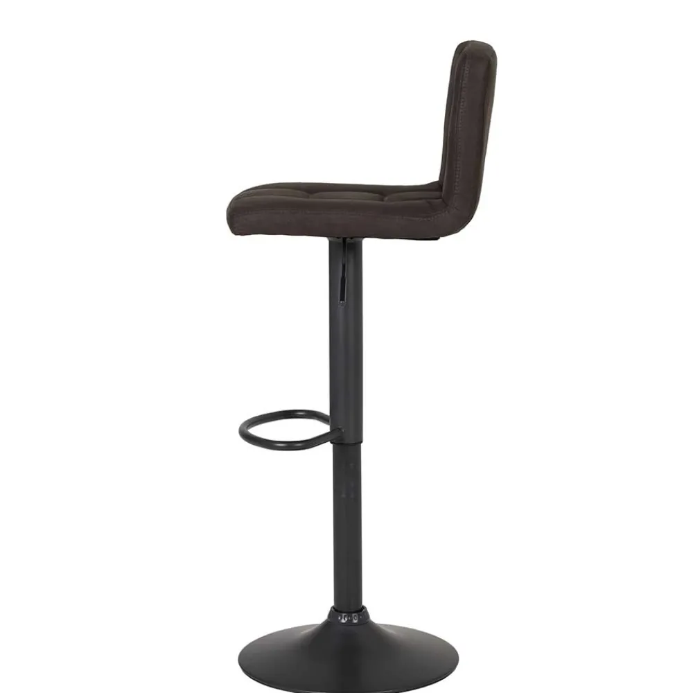 Wohnen Hocker<Microfaser Barstuhl in Schlammfarben - Cervasius (2er Set)