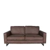 Wohnen Sofas<Microfaser 2er Sofa in kantigem Design - Onjamy