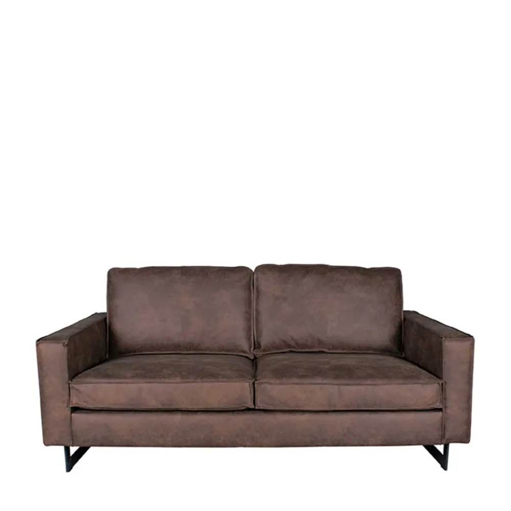 Wohnen Sofas<Microfaser 2er Sofa in kantigem Design - Onjamy