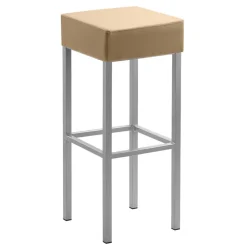 Wohnen Hocker<Microfaser Hocker in Beige & Silber - Sognory