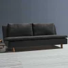 Wohnen Sofas<Microvelours Klappsofa in Schwarz - Ocna