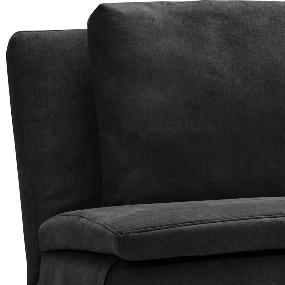 Wohnen Sofas<Microvelours Klappsofa in Schwarz - Ocna