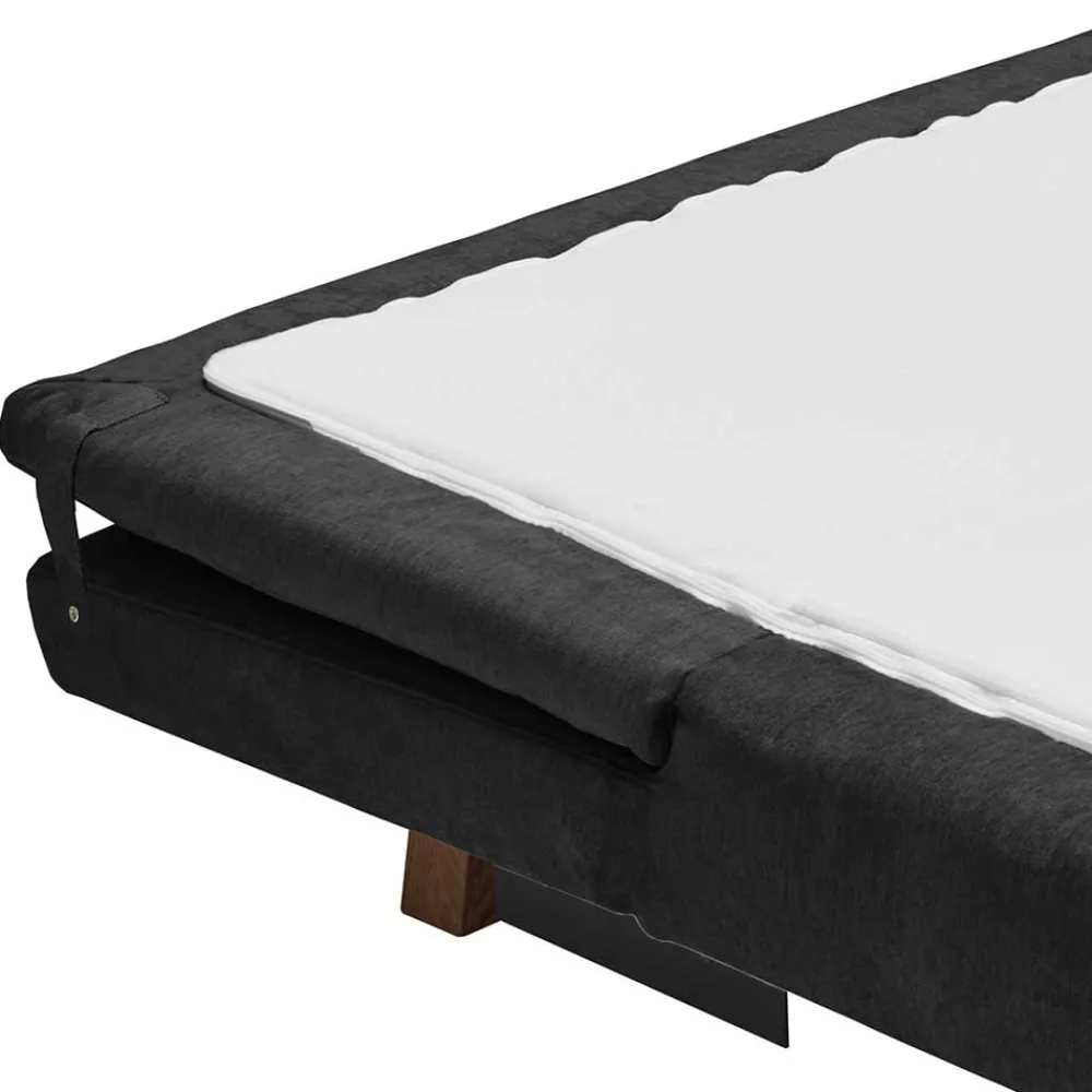 Wohnen Sofas<Microvelours Klappsofa in Schwarz - Ocna