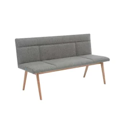 Wohnen Sitzbank<Mid Century Esstisch Bank in Grau Webstoff - Tucina