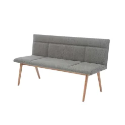 Wohnen Sitzbank<Mid Century Esstisch Bank in Grau Webstoff - Tucina