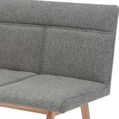 Wohnen Sitzbank<Mid Century Esstisch Bank in Grau Webstoff - Tucina