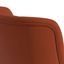 Wohnen Sessel<Mid Century Polstersessel in Ziegelrot und Natur - Elhan