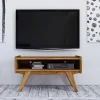 Wohnen Tv & Hifi-Möbel|Lowboards<Midcentury Wildeiche TV Bank mit Fach - Hardus